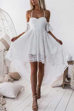Sexy Lace A line Homecoming Dresses Spaghetti Straps Gowns HZ0509