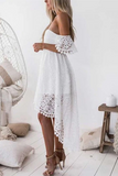 Sexy Lace A line Homecoming Dresses Spaghetti Straps Gowns HZ0509