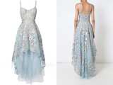 Spaghetti Straps Sweetheart Asymmetrical Prom Dress, High Low Homecoming Dresses HZ0509