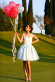 Straps Mini Party Dresses Romantic Homecoming Dresses Graduation Dress HZ0509