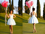 Straps Mini Party Dresses Romantic Homecoming Dresses Graduation Dress HZ0509