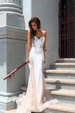 Trumpet Sweetheart Sleeveless Tulle Court Train Prom Dress, Party Dress HZ0509