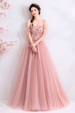 Chic A line Off the shoulder Beautiful Prom Dress Unique Long Formal Gowns HZ0509