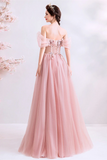 Chic A line Off the shoulder Beautiful Prom Dress Unique Long Formal Gowns HZ0509