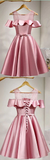 2025 Homecoming Dress Lace up Scoop Short Prom Dress Party Dress HZ0509