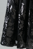 A Line Black Lace Ruffles Spaghetti Straps V Neck Short Mini Homecoming Dresses HZ0509