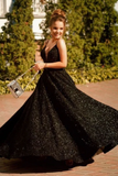 Spaghetti Straps Satin A Line Prom Dresses HZ0509