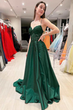 Pink Floral Appliques Lace Up A Line Prom Evening Dress HZ0509
