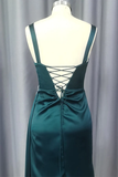 Sweetheart Sleeveless Sweep Train Satin Prom Dress With Pleated HZ0509
