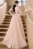 the Shoulder Champagne Floral Long Prom Dresses, Off Shoulder Champagne Floral Long Formal Evening Dresses HZ0509
