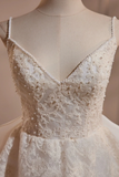 Champagne Lace Long Prom Dress, Champagne Lace Long Weeding Dress HZ0509