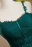Line Sweetheart Neck Tulle Green Short Prom Dress, Green Homecoming Dress HZ0509