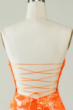 Orange Tight Short Homecoming Dress HZ0509